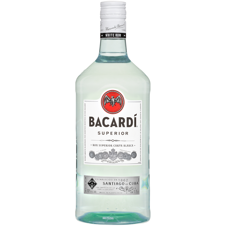 Bacardi Rum Superior White 80 Proof 1.75L