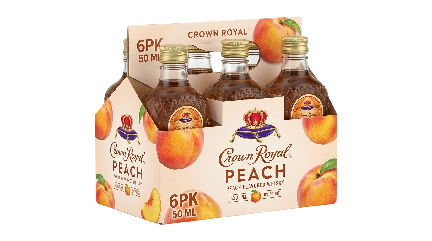 Crown Royal 6PK Peach 50 ML