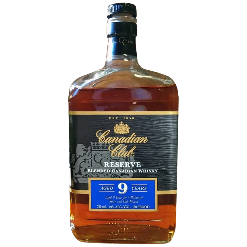 Canadian Club Age 9 Years Reserve Blended Canadian Whiskey 80 PF 1.75L
