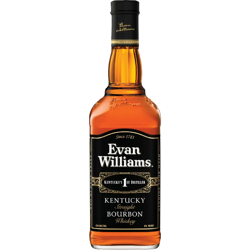 Evan Williams Bourbon Black 86 Proof 750 ML