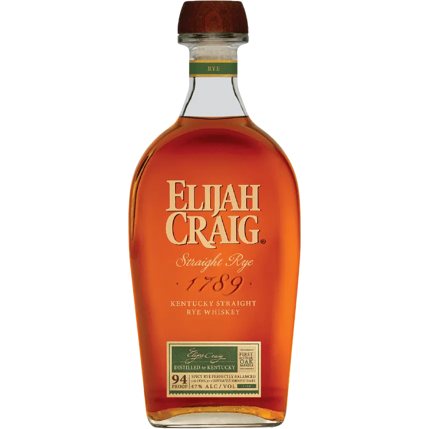 Elijah Craigh Straight Rye 94 PF 750 Ml