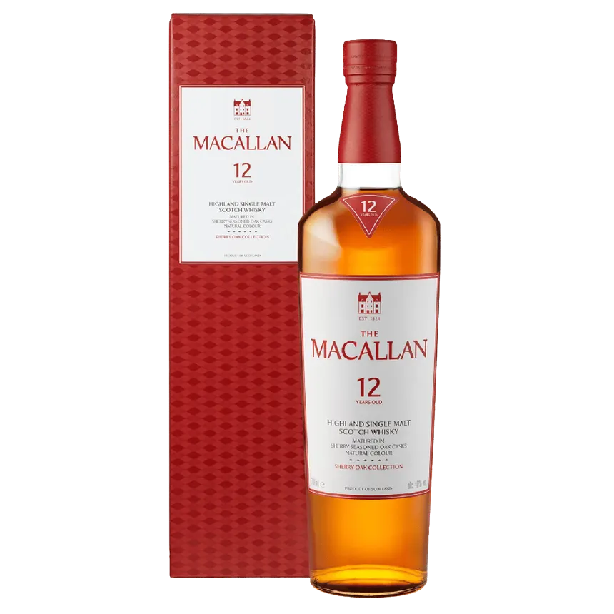 Maccallan Age 12 Years Sherry Seasoned Oak Casks 750 ML