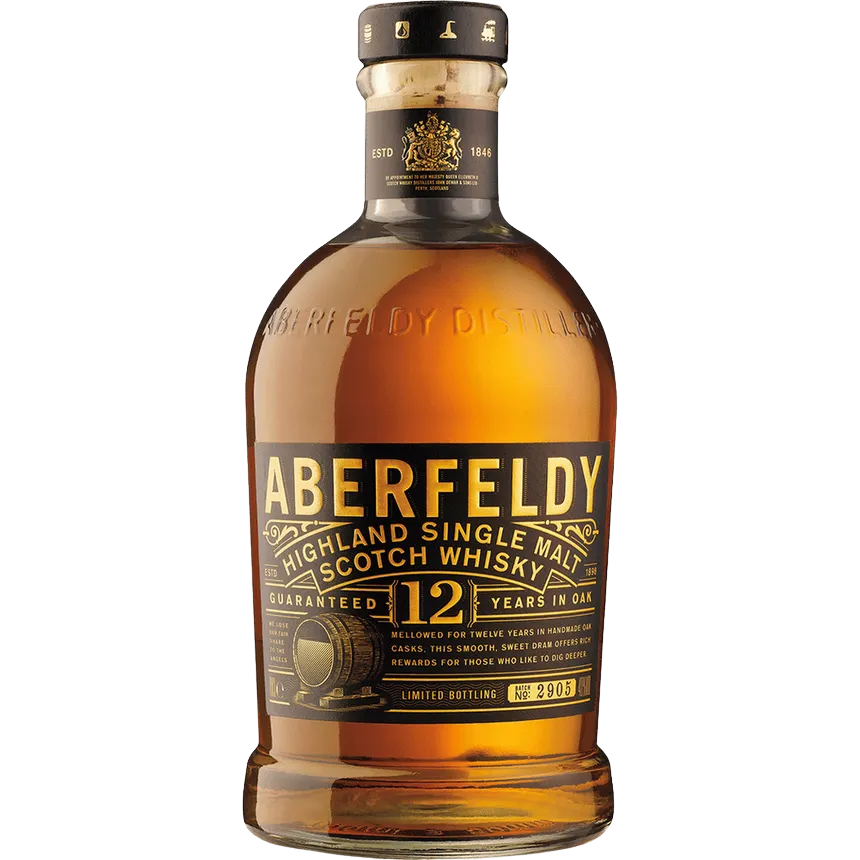 Aberfeldy Highland Single Malt Scotch Whiskey Aged 12 YR 750 ML