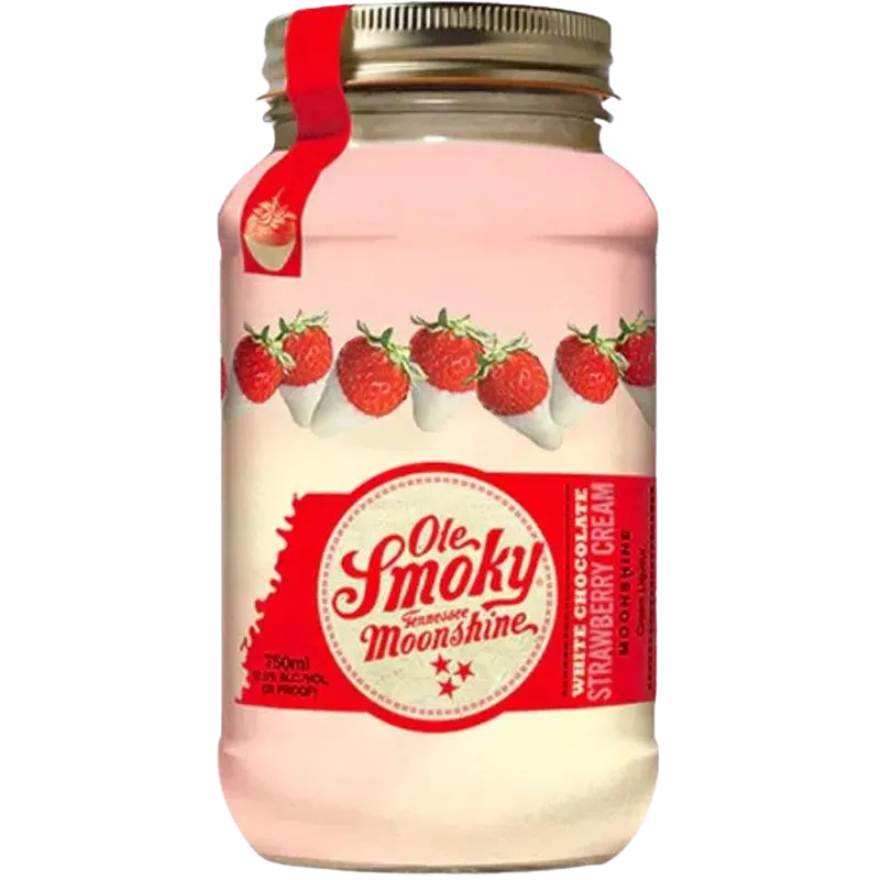 Ole Smoky Tennesse Moonshine White Chocolate Strawberry Cream 35 PF 750 ML