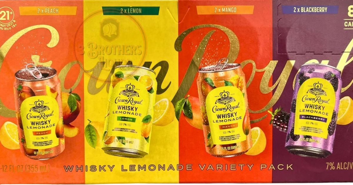 Crown Royal Whisky Lemonade Variety PK 355 ML