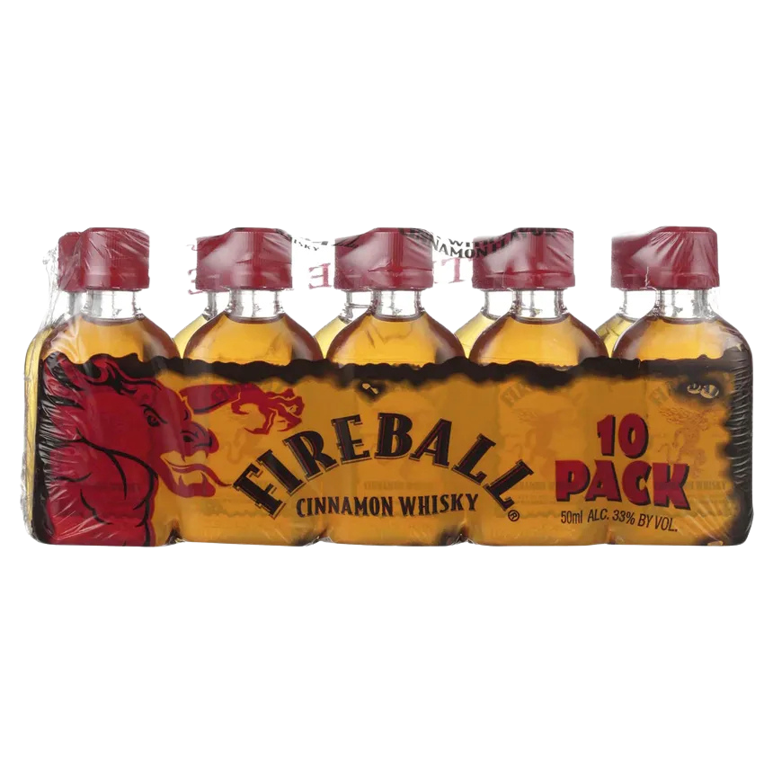 Fireball Cinnamon Whisky 130/50ML 10 PK