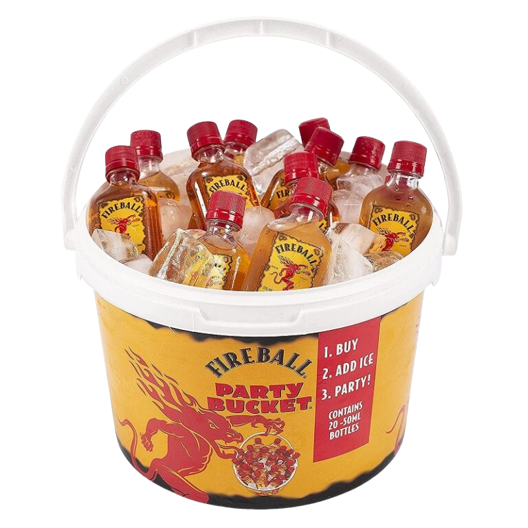 Fireball Party Bucket 20 Pk 50 ML Bottles
